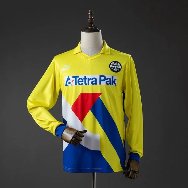 Camiseta de fútbol Eintracht Frankfurt 1993/96 VISITANTE MANGA LARGA VERSION FAN